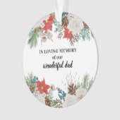 En mémoire d'amour Poinsettia & Pine Cones Noël (devant)