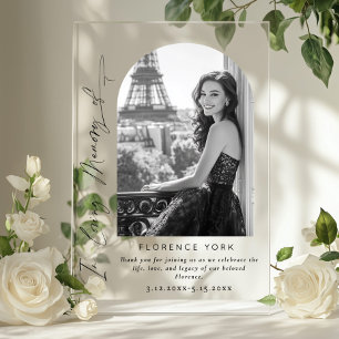 En mémoire d'amour simple funérailles commémorativ