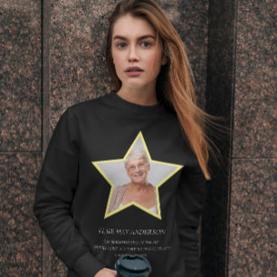 En mémoire d'amour simple sweatshirt photo funérai