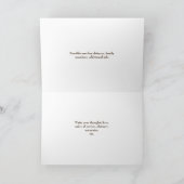 En mémoire de la carte avec Roses et photo (Intérieur)