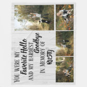 En mémoire de la couverture en toison pour animaux (Devant)