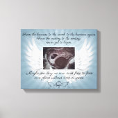 En mémoire de la perte bébé toile Imprimer (Recto)