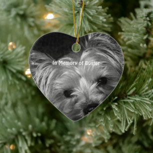En mémoire des ornements de Noël de chien