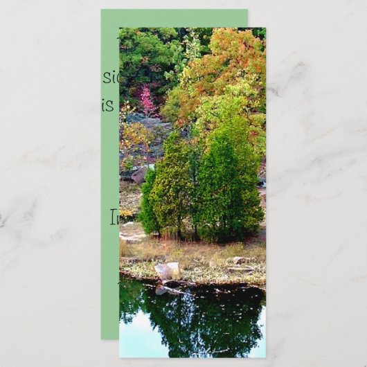 En mémoire des Signets de cartes commémoratives (Devant / Derrière)