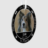 En mémoire - Perte de chien - Photo personnalisée  (devant)