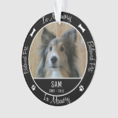 En mémoire - Perte de chien - Photo personnalisée  (devant)