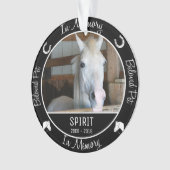 En mémoire - Perte du cheval - Photo/Nom personnal (devant)