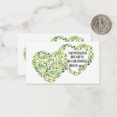 En mémoire Sympathy Memorial Angel carte fleuriste (Devant/Arrière en situation)