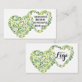 En mémoire Sympathy Memorial Angel carte fleuriste (Devant / Derrière)