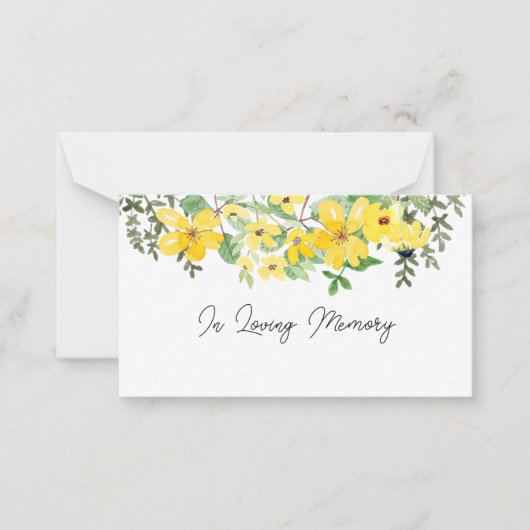 En mémoire Sympathy Memorial Angel carte fleuriste (Devant)