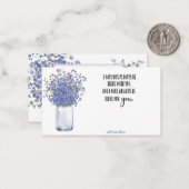 En mémoire Sympathy Memorial Angel carte fleuriste (Devant/Arrière en situation)