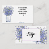 En mémoire Sympathy Memorial Angel carte fleuriste (Devant / Derrière)