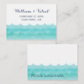 En mer Cartes Mariage Nautique (Devant / Derrière)