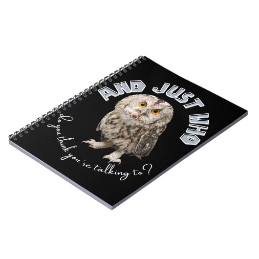 En met wie denk je dat je praat? notitieboek (Linkerzijde)