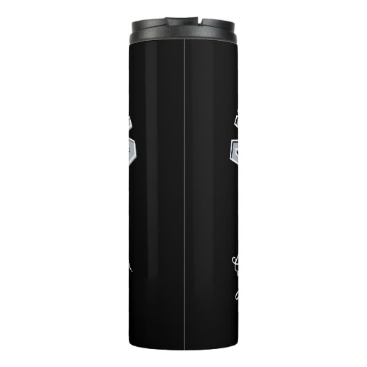 En met wie denk je dat je praat? thermosbeker (Achterkant)