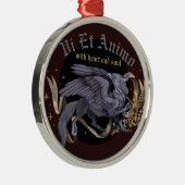 En Métal Argent Regal Griffin Ornement (Droite)