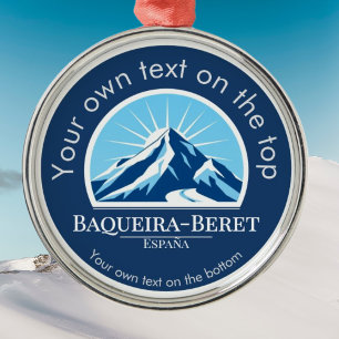 En Métal Baqueira-Beret Espagne Espagne médaille Ornement