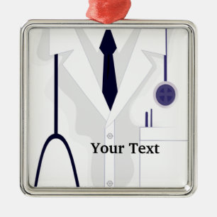En Métal Docteur Médicale Labs Uniforme Premium Ornement