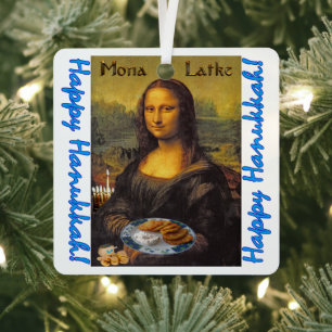 En Métal Hanoukka + ornement d'arbre de Noël