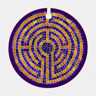 En Métal LABYRINTH MOSAIC Cercle métallique Ornement