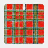 En Métal MAC BAIN TARTAN Carré métallique Ornement (Verso)