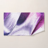 En métal mat, en couleur lilas et violet (Serviette à main)