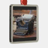 En Métal Ornement antique de machine à écrire (Droite)