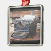 En Métal Ornement antique de machine à écrire (Gauche)