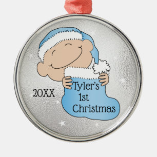 En Métal Ornement bleu de Noël1er Noël