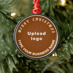 En Métal Ornement Brown de Noël d'affaires