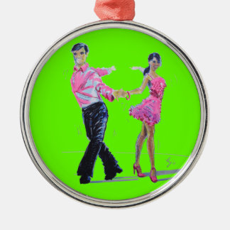 En Métal Ornement Cha Cha d'arbre de Noël de danse de salon