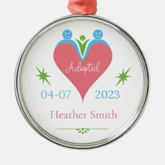 En Métal Ornement d'adoption Personnalisé comme premier Noë