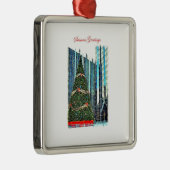 En Métal Ornement d'arbre de Noël de Pittsburgh (Droite)