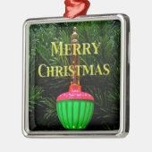 En Métal Ornement d'arbre de Noël léger de bulle (Gauche)