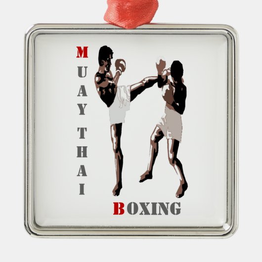 En Métal Ornement de boxe thaïlandaise (Devant)