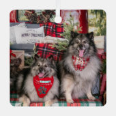 En Métal Ornement de camion Keeshond (Recto)