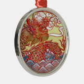 En Métal Ornement de dragon du feu (Droite)