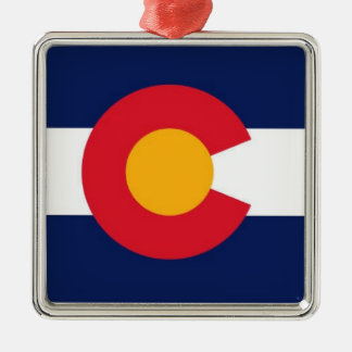 En Métal Ornement de drapeau d'état du Colorado