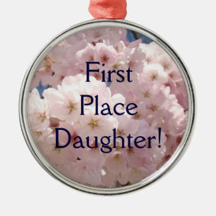 En Métal Ornement de fille de première place Fleur rose Pri