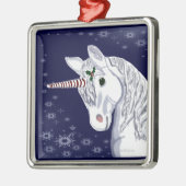 En Métal Ornement de licorne de Noël (Gauche)