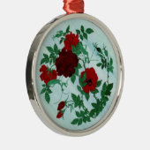 En Métal Ornement de Mantis et Roses Rouges (Droite)