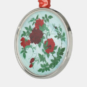 En Métal Ornement de Mantis et Roses Rouges (Gauche)