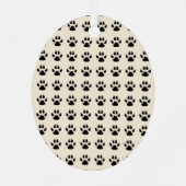 En Métal Ornement de poodle noir standard (Verso)