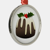 En Métal Ornement de pudding de Noël (Droite)