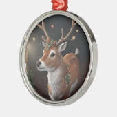 En Métal Ornement de rennes de Noël (Gauche)