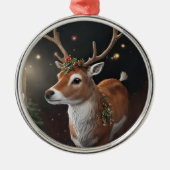 En Métal Ornement de rennes de Noël (Devant)