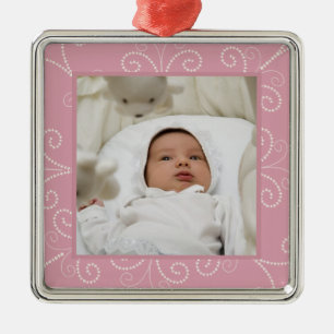 En Métal Ornement de rouleau (s'est levé)