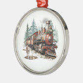 En Métal Ornement de train de Noël (Gauche)