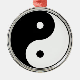 En Métal Ornement de Yin Yang