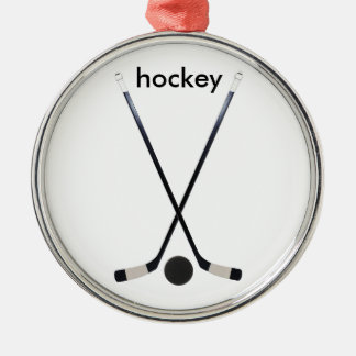 En Métal ornement d'hockey